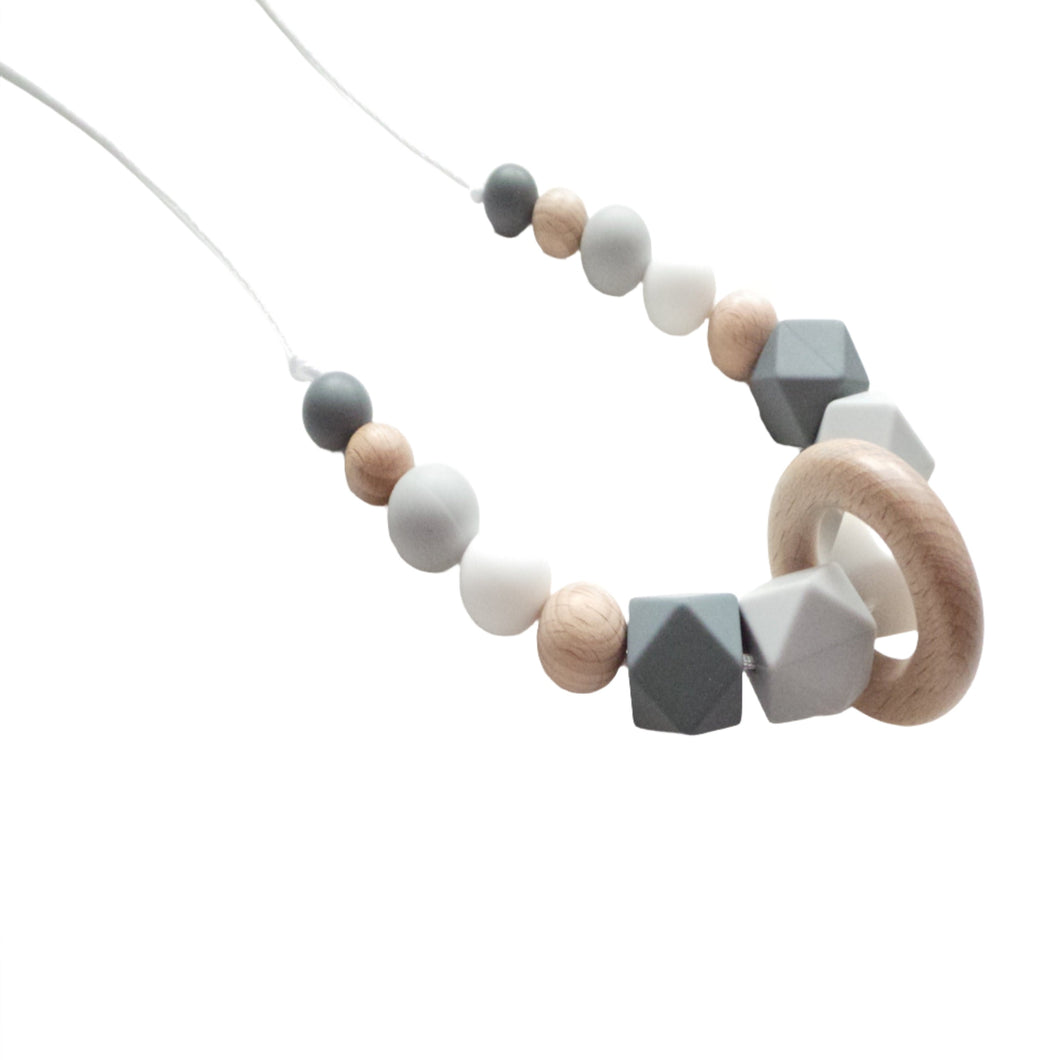 Silver hot sale teething necklace