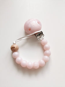 Personalised Engraved Name Silicone Dummy clip